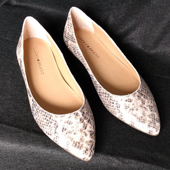 Lucky BrandBylando Snake Print Leather Slip Ons - Picture 4 of 8